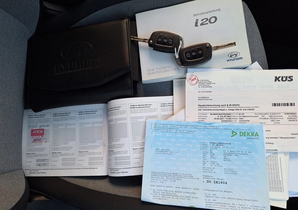 Hyundai i20 cena 32444 przebieg: 155300, rok produkcji 2015 z Kluczbork małe 596